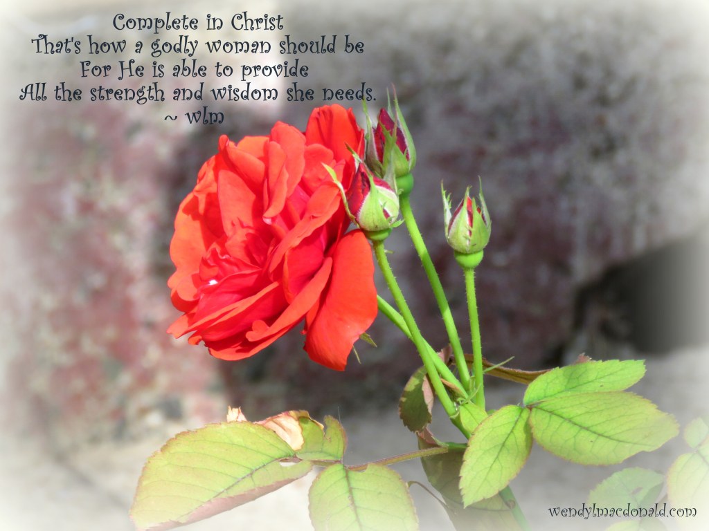 Complete in Christ Wendy L. Macdonald